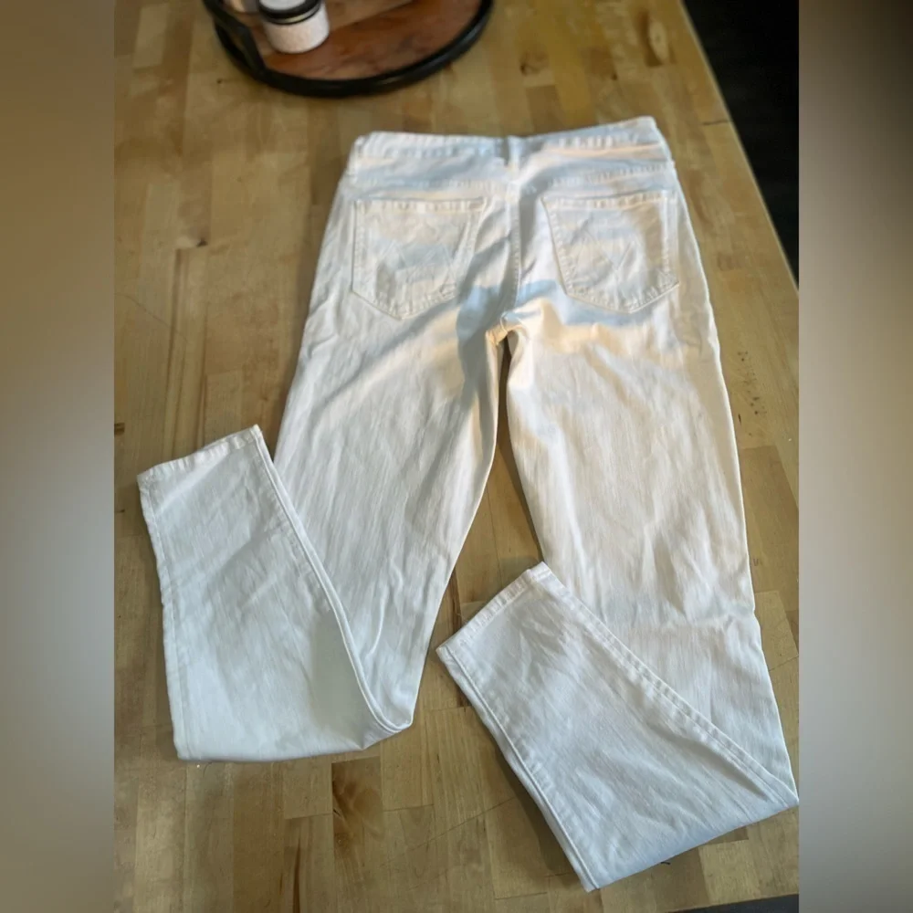 MOTHER The Looker Stayin' Alive High Waisted White Skinny Jeans size27 - Picture 10 of 14